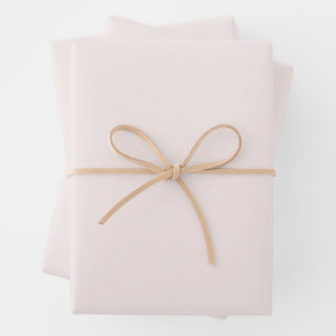 milk pink solid  wrapping paper sheet