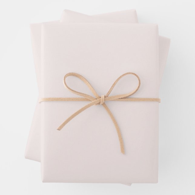 milk pink solid  wrapping paper sheet (In situ)