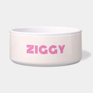 milk pink with neon pink pet name 