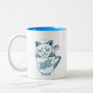 Milk pot kat "Susu" Two-Tone Coffee Mug