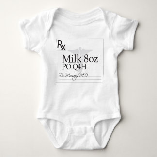 milk, prescription, doctor, medical, MD Baby Bodysuit
