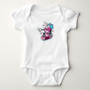 Milk Shake Skateboard Baby Bodysuit