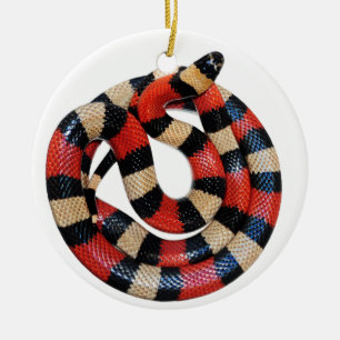 Milk snake ceramic tree decoration