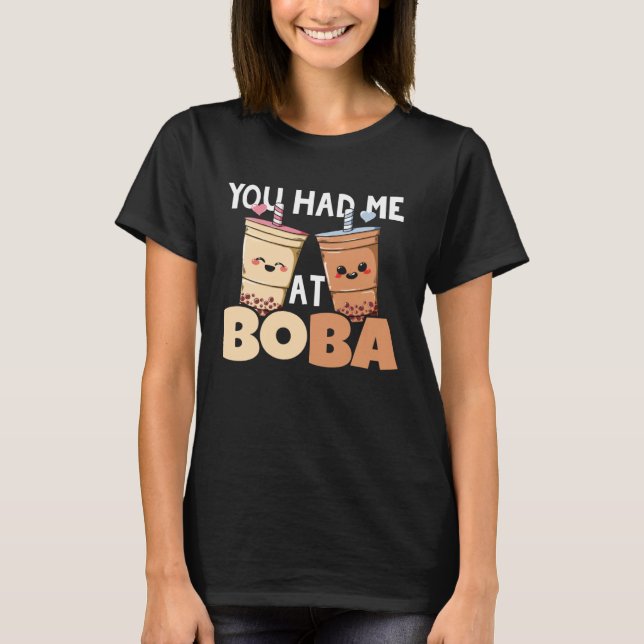 Milk Tea Boba  Bubble Tea Maker T-Shirt (Front)