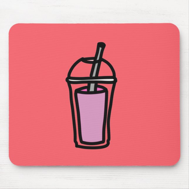Milk tea Bubble Tea cute teen drink Mouse Pad (Front)