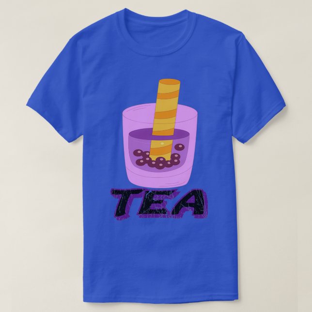 milk tea drink teaDrinking Boba Milk 1 T-Shirt (Design Front)