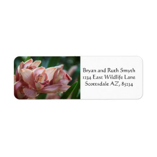 Milk Tea Orchid Return Address Label