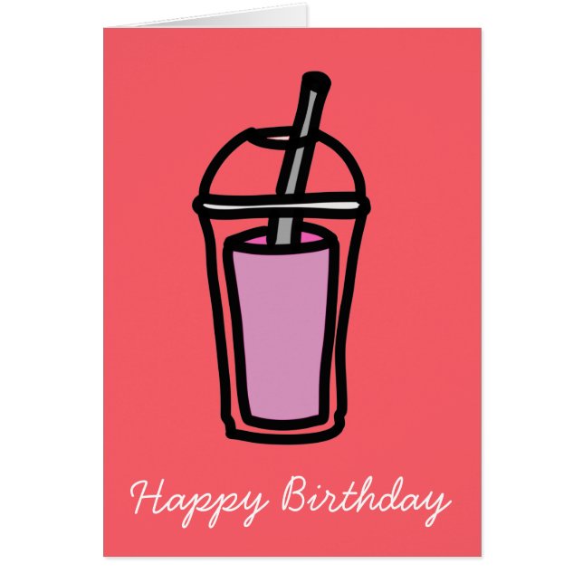 Milk Tea pink bubble tea (Front)