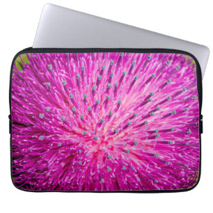 Milk thistle closeup laptop sleeve