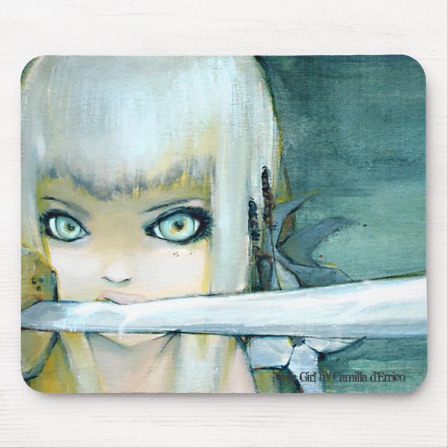 Milk Thistle Ninja Girl Mousepad (Front)