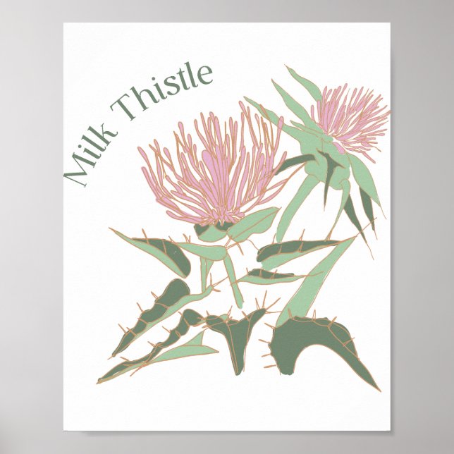 Milk Thistle Poster (Front)