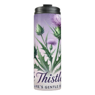 Milk Thistle Tea Design AI art Thermal Tumbler