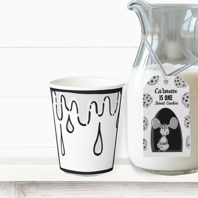 Milk Two Dimensional Comic Birthday Party  Paper Cups (Creator Uploaded)