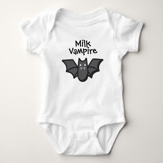 MILK VAMPIRE BAT BABY BODYSUIT (Front)