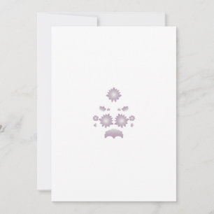 Milk White Classic Rose decorative design Holiday Card
