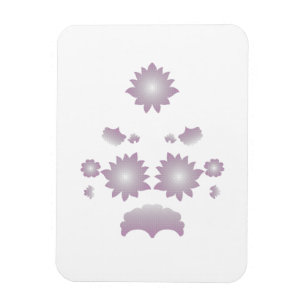 Milk White Classic Rose decorative design Magnet