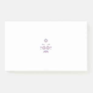 Milk White Classic Rose decorative design Post-it Notes