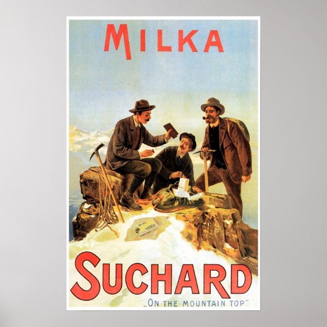 MILKA SUCHARD Swiss Chocolates On The Mountain Top Poster (Front)