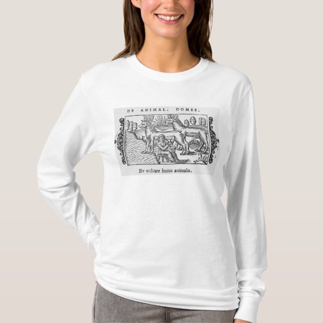 Milking reindeers T-Shirt (Front)