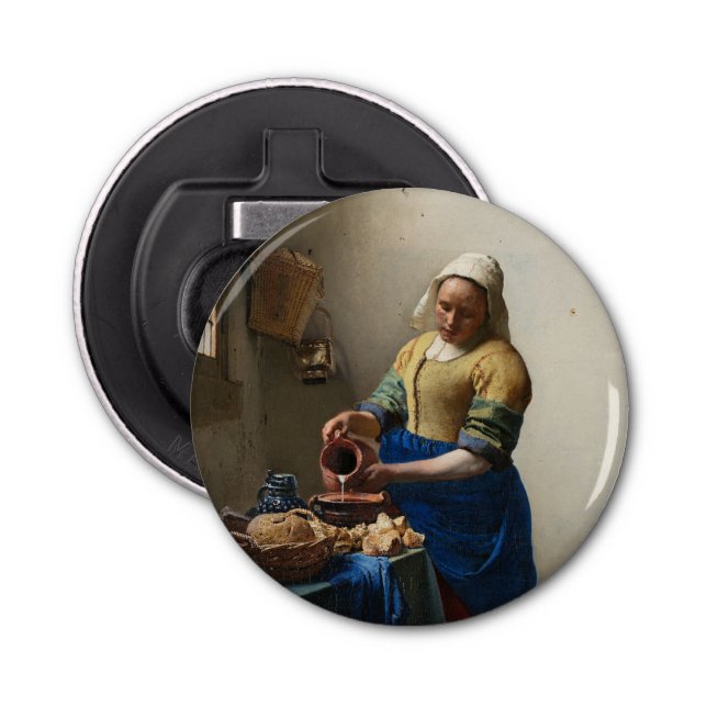 Milkmaid Johannes Vermeer Bottle Opener (Front)
