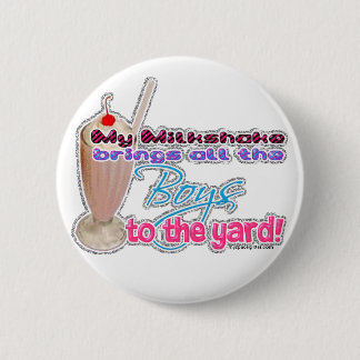 milkshake 6 cm round badge