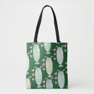 Milkshake Madness on Green Tote Bag