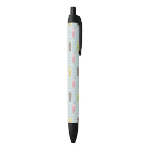 Milkshake Pattern Black Ink Pen