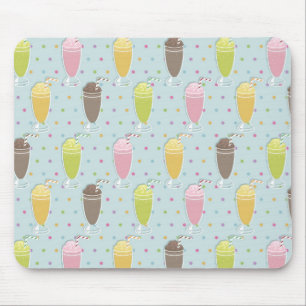 Milkshake Pattern Mouse Pad