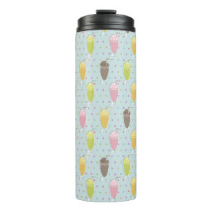 Milkshake Pattern Thermal Tumbler