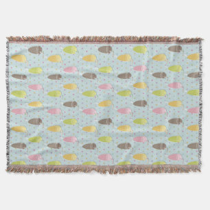 Milkshake Pattern Throw Blanket
