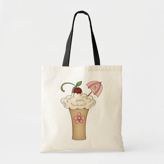 Milkshake With An Umbrella Tote Bag (Front)