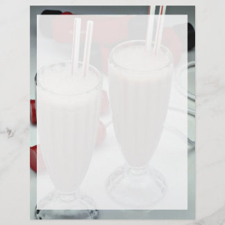 Milkshakes in glass tumblers