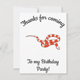 Milksnake Happy B-day Thank You Card