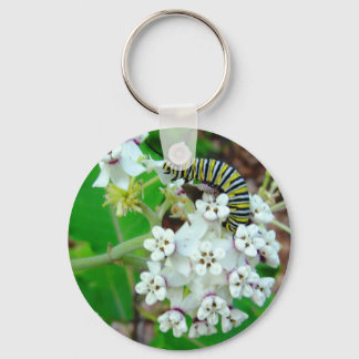 Milkweed and Monarch Key Ring