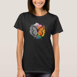 Milkweed Monarch Butterfly Bipolar Disorder Suppor T-Shirt