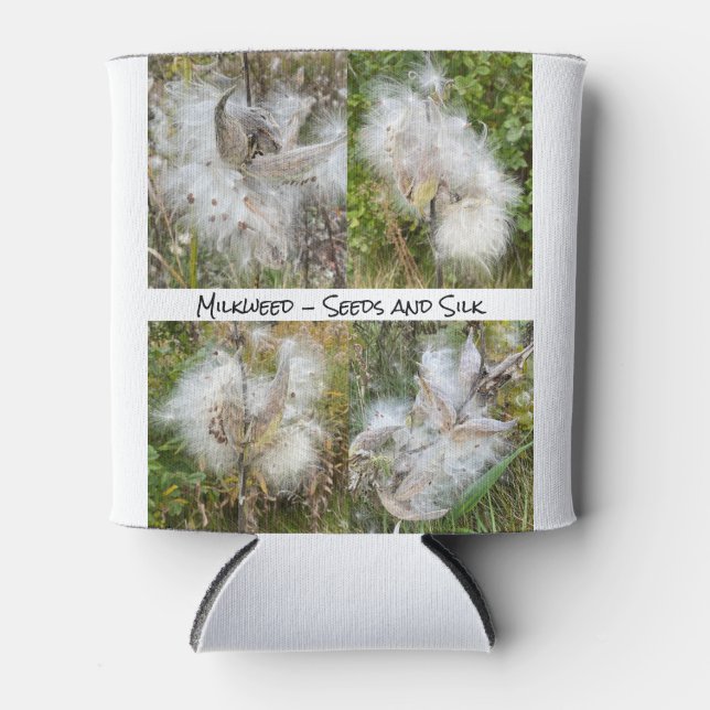 Milkweed | Natural Can Cooler (Front)