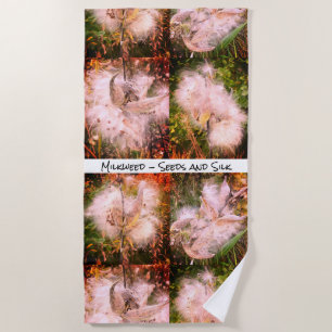 Milkweed   Sangria Beach Towel