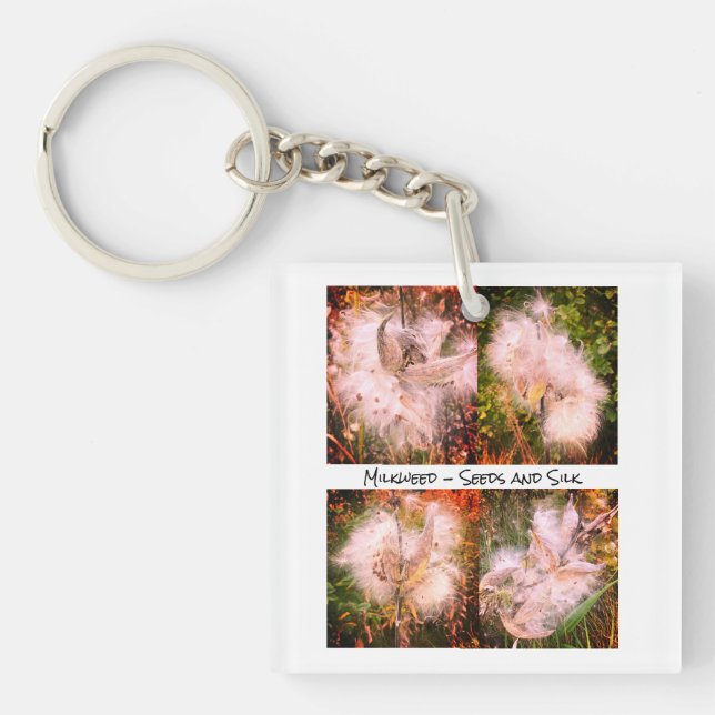 Milkweed | Sangria Key Ring (Front)