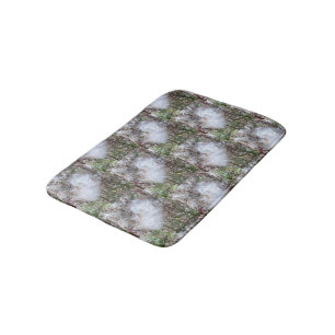 Milkweed Seeds and Silk Half Drop Bath Mat