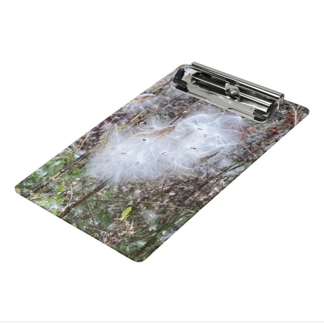 Milkweed Seeds and Silk Mini Clipboard (Angled3)