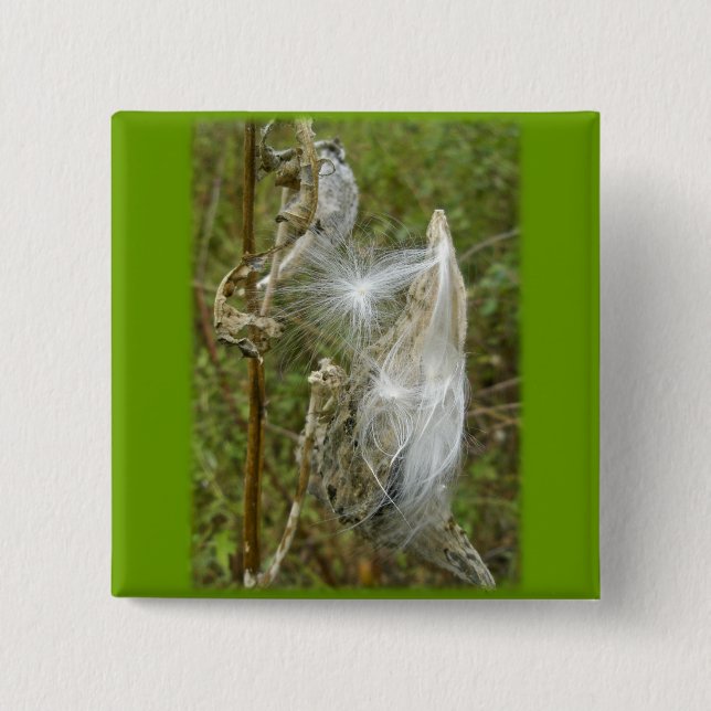 Milkweed Seeds Coordinating Items 15 Cm Square Badge (Front)