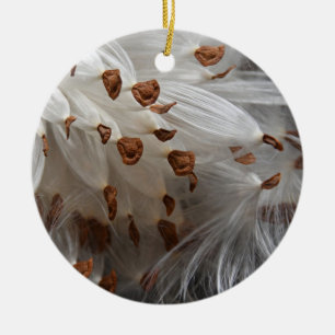 Milkweed Seeds Exodus Monarch Butterfly Food Ceramic Ornament