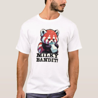 Milky Bandit - The Red Panda's Dairy Delight T-Shirt
