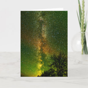 Milky Way & Aurora Borealis Ontario Canada Card