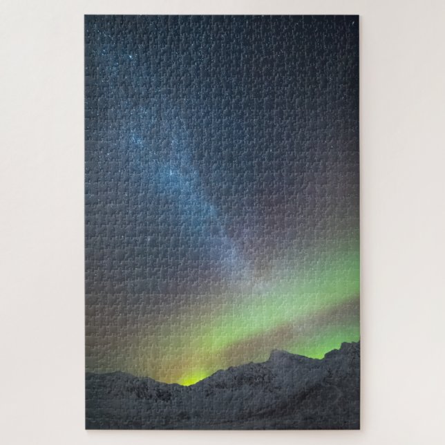 Milky Way Aurora Jigsaw Puzzle (Vertical)