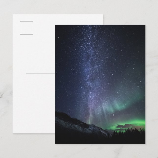 Milky Way Aurora Postcard (Front/Back)