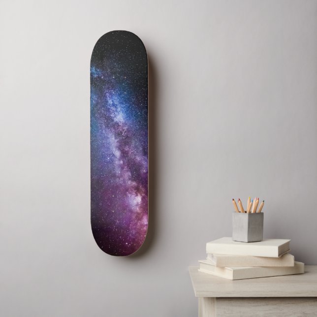 Milky way bright colors skateboard (Wall Art)