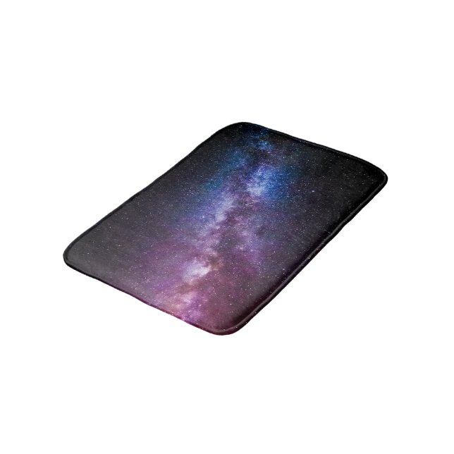 Milky way bright colours bath mat (Angled)