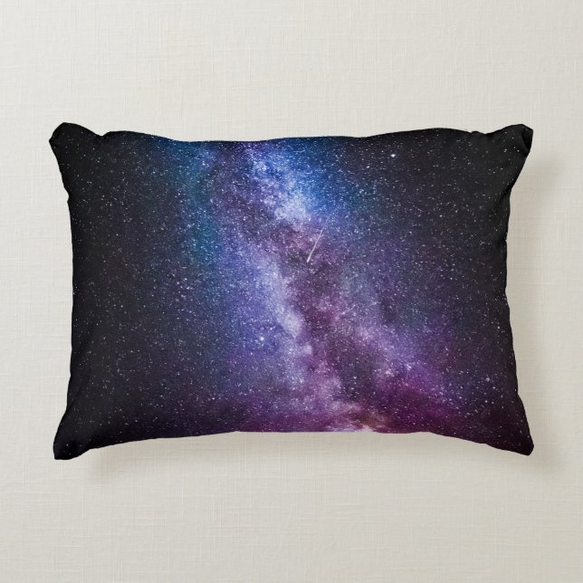 Milky way bright colours decorative cushion (Front)