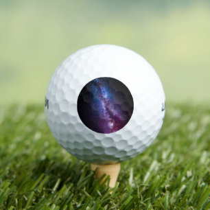 Milky way bright colours golf balls